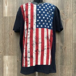 Five Crown American Flag Graphic Print T- Shirt.